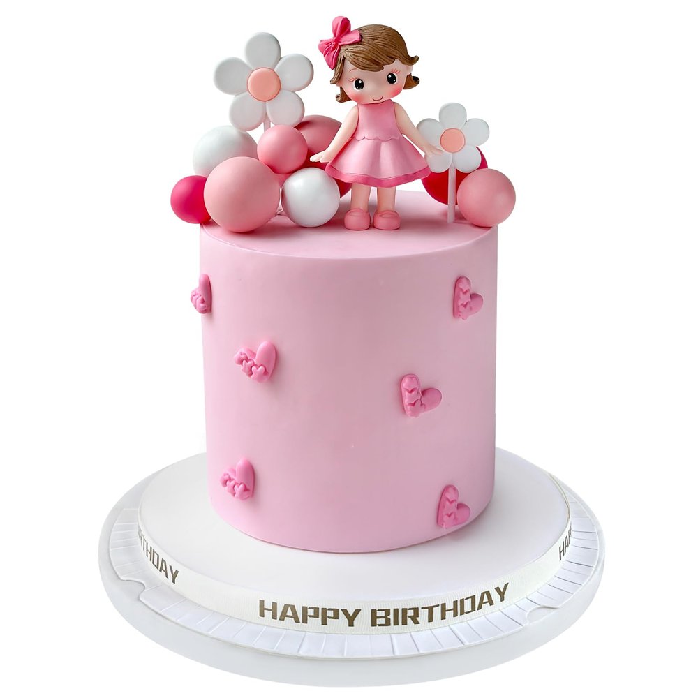 11pcs Princess Cake Topper with Balls Cake Decorations for Birthday Party Decorations