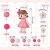 11pcs Princess Cake Topper with Balls Cake Decorations for Birthday Party Decorations view 2