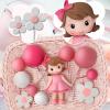 11pcs Princess Cake Topper with Balls Cake Decorations for Birthday Party Decorations view 4