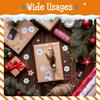 1000 PCS Snowflake Stickers, 12 Designs Winter Holiday Stickers Christmas Decoration Vibrant Labels for Xmas Display, Windows Walls Gift Decor Christmas Party Supplies with Perforation line (1 Each) view 3