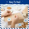 1000 PCS Snowflake Stickers, 12 Designs Winter Holiday Stickers Christmas Decoration Vibrant Labels for Xmas Display, Windows Walls Gift Decor Christmas Party Supplies with Perforation line (1 Each) view 4