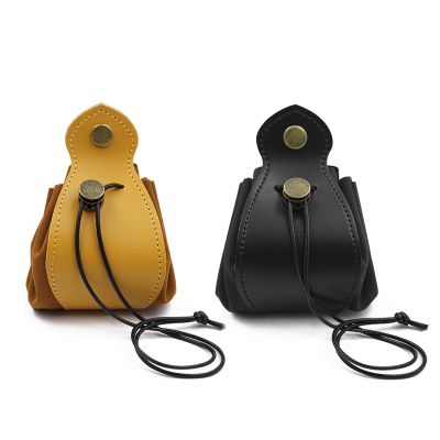 2pcs Dice Bag Yellow Black, Dice Storage, Leather Dice Bag, Dice Tray, Drawstring Bags, Leather Drawstring Pocket, Mini Dice Bags, Jewelry Packing Bags (yellow&black)