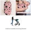 AuHomea Halloween Cute Cartoon Bat Newborn Swaddle Blanket with Beanie Set Soft Baby Sleep Sack Stretch Adjustable Swaddle Wraps Receiving Blankets view 4