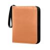 Orange Card Binder 400 Pockets Trading Card Storage Binder Album with Sleeves Zipper Card Collection Holder Folder for Sport Card Game Card Sleeved Card view 1