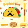 Sratte Taco Piata Mexican Themed Party Piata with Stick Blindfold Confetti Carnival Mexican Cinco De Mayo Fiesta Game for Cinco De Mayo Fiesta Theme Birthday Party, 16 x 8 x 3 Inch view 2