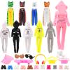 16 Pcs Doll Clothes and Accessories Including Multiple Styles Sports Suit Tops Pants Sun Hat Pocket Scooter Sunglasses Headset with 5 Shoes for 11.5 inch Girl Dolls view 1