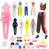 16 Pcs Doll Clothes and Accessories Including Multiple Styles Sports Suit Tops Pants Sun Hat Pocket Scooter Sunglasses Headset with 5 Shoes for 11.5 inch Girl Dolls view 2