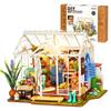 Rolife DIY Miniature House Kit for Adults, Easy Assemble Mini Greenhouse Dollhouse Building Model Sets, Tiny Wooden Garden House Hobby Crafts as Unique Gift Ideas or Home Decor view 1