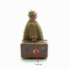 Charmgle Wind-up Retro Toy Travelers Carrying Luggage Model Tin Toys Home Party Decoration Xmas Gifts Adult Collection Army Green view 4
