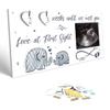 APLUSH Ultrasound Picture Frame 4X3 Inches with Baby Countdown Weeks Sonogram Pregnancy Announcement Elephant Nursery Decor, Gender Reveal, New Mom Keepsake Gift view 1