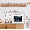 APLUSH Baby Sonogram Picture Frame with Baby Countdown Weeks for Pregnancy Announcement Gifts,4"X3" Ultrasound Photo Gender Reveal, Unique Gift for Pregnant Women view 3