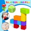 Magnetic Building Blocks Large, 1.65 inch Magnetic Stacking Cubes for Toddlers, Sensory & Montessori Toys for Boys & Girls 1 2 3 Years Old (12 PCS) view 2