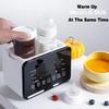 Losbenco Double Bottle Warmer and Steri-lizer, 8-in-1 Fast Baby Milk Warmer with Timer for Breastmilk or Formula, Multifunctional Bottle Warmer with Food Heater Defro view 4