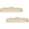 2pcs Miniature Wooden Wall Shelf for Dollhouse, 1:12 Scale Dollhouse Decor, Ideal for Displaying Miniature Accessories and Furniture view 1