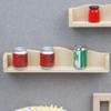 2pcs Miniature Wooden Wall Shelf for Dollhouse, 1:12 Scale Dollhouse Decor, Ideal for Displaying Miniature Accessories and Furniture view 3