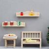 2pcs Miniature Wooden Wall Shelf for Dollhouse, 1:12 Scale Dollhouse Decor, Ideal for Displaying Miniature Accessories and Furniture view 4