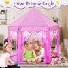 Monobeach Princess Tent Girls Large Playhouse Kids Castle Play Tent with Star Lights Gift Toy for Children Indoor and Outdoor Games, 55'' x 53'' (DxH) (Purple) view 2