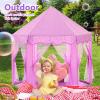 Monobeach Princess Tent Girls Large Playhouse Kids Castle Play Tent with Star Lights Gift Toy for Children Indoor and Outdoor Games, 55'' x 53'' (DxH) (Purple) view 4