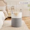 Artfeel Laundry Basket,Woven Cotton Rope Laundry Hamper,60L for Decorative Storage of Dirty Clothes,Toys and Blankets in Bathroom,Baby Room and Living Room view 4