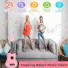21 Inch Carbon Fibre Kids Toddler Child Children Acoustic Guitar Ukulele Musical Instruments Ideal for 3-9 Year Old Boys Girls Gifts (Pink) view 2