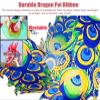 CMYUN Dragon Poi Rainbow Dragon Poi/Silk Ribbon Dancer with Peacock Pattern, Outdoor Park Garden Practice Dance Flag, Dragon Streamer Kite with Dragon Head (Color : Pink, Size : Length - 12m/39ft) view 2