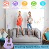 21 Inch Carbon Fibre Kids Toddler Child Children Acoustic Guitar Ukulele Musical Instruments Ideal for 3-9 Year Old Boys Girls Gifts (Purple) view 2
