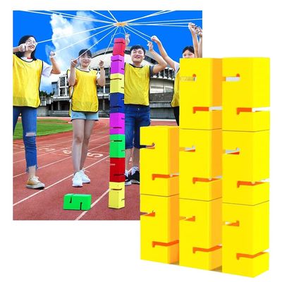 Team Building Games for Work, Outdoor Group Activities Teamwork Fun Games for School Sports Day/Field Day/Birthday Party (Color : Yellow, Size : 8PCS)