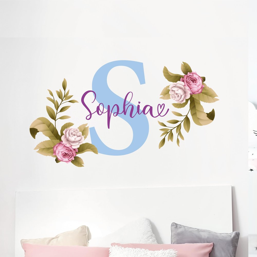 STICKER SWAG Large Flower Wall Decals - Giant Vinyl Flower Stickers for Nursery and Girls Bedroom - Wall Decor for Kids Room
