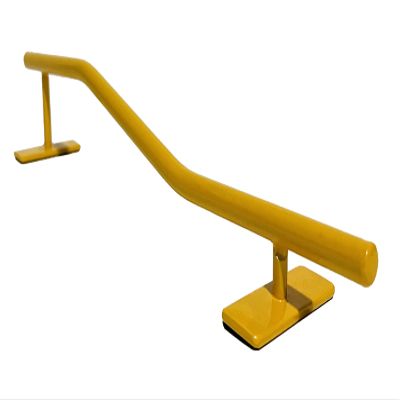 FLVFF Fingerboard Rail Metal Made of Solid Round Steel 2 Levels Grind Rails Ramp and Skate Parks (R8) (Yellow)