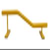 FLVFF Fingerboard Rail Metal Made of Solid Round Steel 2 Levels Grind Rails Ramp and Skate Parks (R8) (Yellow) view 4
