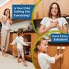 10 Pack Multi-Use Baby Locks, Safety Cabinet Child Proofing, Quick and Easy 3M Adhesive for Cabinets, Drawers, Fridges Toilet Seats and More (White) view 4