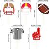 20Pcs American Football Cupcake Topper Rugby Ball Cupcake Topper Super Rugby Sports Theme Cake Decorations For Baby Shower Birthday Party Supplies view 4