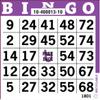Bingo Paper Game Cards  1 on Purple  2000 Total  Disposable Dauber Sheets for Fundraisers, Bingo Halls & Events  Made in USA view 1
