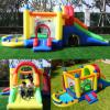 Hongcoral Inflatable Bounce House, 8 in 1 Large Bounce Castle with Blower for Kids and Toddlers, Outdoor Indoor Backyard Inflatable Bouncers with Two Slides view 2