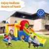 Hongcoral Inflatable Bounce House, 8 in 1 Large Bounce Castle with Blower for Kids and Toddlers, Outdoor Indoor Backyard Inflatable Bouncers with Two Slides view 3
