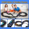 Electric Slot Car Race Track Sets - 1:43 Race Car Track Sets with 4 Slot Cars with Headlights, 2 Hand Controllers, Dual Racing Game Lap Counter, Birthday, Toys for Kids view 2