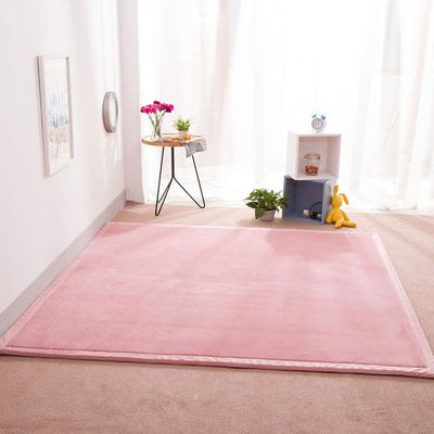 Dmkjdzsw Crawling Mat for Baby Non-SlipNursery RugCoral Velvet Area Rugs2cm Thick Kids Carpet-Pink-80 * 200cm