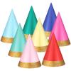 Panitay 40 Pcs Colorful Mini Small Party Hats for Stuffed Animals Paper Cone Tiny Birthday Hats Games Accessories(Classic) view 1