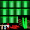 Lewtemi 100 Pack 4" or 6" Bright Glow Sticks Bulk, Glow in the Dark Party Supplies Birthday and Holidays (4 Inch,Green) view 1