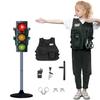 Hitish Simulation Traffic Light and Crosswalk Light Signal Set for Kids - Role Play Pretend Play Toys with Clothes, Educational Toys Birthday Gift for Boys and Girls view 1
