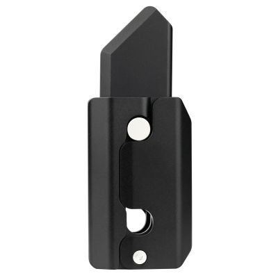 FREELOVE Fidget Knife Toys for Adults, Metal Heavy Sturdy Finger Slider, Gravity Slide Figette Block, Inertia Flipping Pocket EDC for Men Teens Anxiety Fun Cool, Black