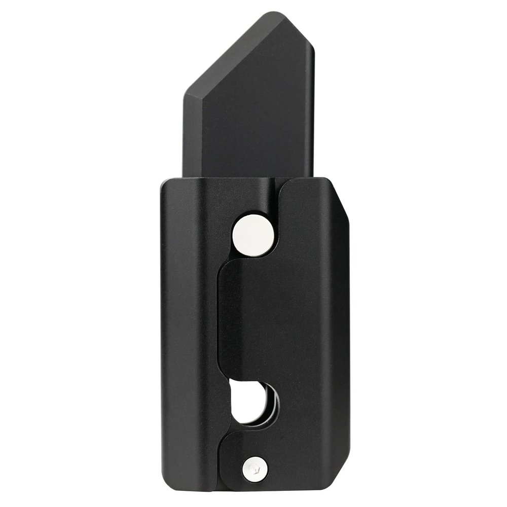 FREELOVE Fidget Knife Toys for Adults, Metal Heavy Sturdy Finger Slider, Gravity Slide Figette Block, Inertia Flipping Pocket EDC for Men Teens Anxiety Fun Cool, Black