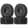 OGRC 1.9 RC Crawler Tires and Wheels 12mm Aluminum Alloy Beadlock Rims for Axial SCX10 90046 AXI03007 TRX4 Redcat Gen8 Gen7 1/10 RC Crawler Car (Black) view 1