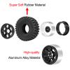 OGRC 1.9 RC Crawler Tires and Wheels 12mm Aluminum Alloy Beadlock Rims for Axial SCX10 90046 AXI03007 TRX4 Redcat Gen8 Gen7 1/10 RC Crawler Car (Black) view 3