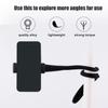Stroller Bike Phone Holder, Flexible Cell Phone Bicycle Pram Mount with Non-Skidding Arm Grip Soft Alloy Phone Clamp for Baby Buggy Desk Handlebar Treadmill Pushchair view 4