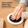 2-Pack Round Inkless Baby Hand and Footprint Kit - Mess Free Ink Pad for Newborn Keepsake, Dog Nose & Paw Print Kit, Clean Touch Ink Pad for Baby Hand & Footprints, Ideal New Mom Gifts (Jet Black) view 2