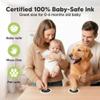 2-Pack Round Inkless Baby Hand and Footprint Kit - Mess Free Ink Pad for Newborn Keepsake, Dog Nose & Paw Print Kit, Clean Touch Ink Pad for Baby Hand & Footprints, Ideal New Mom Gifts (Jet Black) view 4
