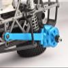 Aluminum 7075 Rear Suspension Arms (Larger Inner Bearings) for Tamiya 1:10 R/C 58719 BBX BB-01 Chassis - Sky Blue view 2
