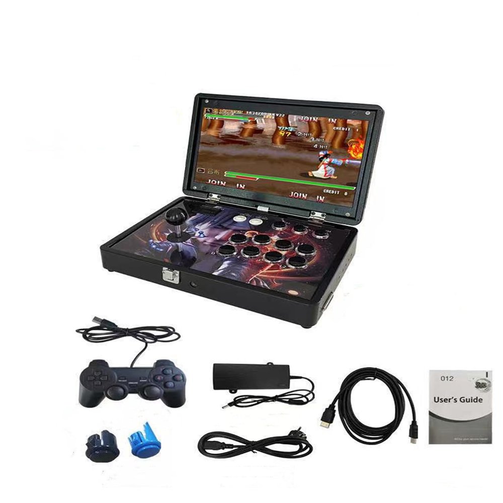 Folding Portable Pandora Box 30S 10000 Games Retro Arcade System 14 "720P HD Screen Mini Arcade with WiFi Full Metal Plug and Play Video Game Console (128GB 10000+ Games)