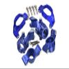 Aluminum 7075 Front C-Hubs & Front Steering Blocks & Rear Stub Axle Carriers Set for Traxxas 1:10 4WD MAXX 89076-4 / 4WD MAXX with WideMAXX 89086-4/1:8 4WD Maxx Slash 6S 102076-4 Upgrades - Blue view 1